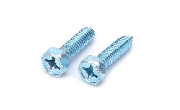 Zinc Plated Steel Phillips Drive Hex Head Thread Forming Screws Swageform Screws