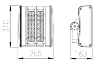Польза шикарного света тоннеля СИД возникновения IP66 60W напольная на тоннель 5 лет гарантированности