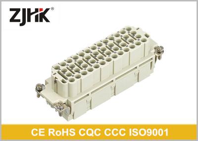 46pin Male Female Heavy Duty Rectangular Connector For Plastic Injection Machine Crimp Terminal