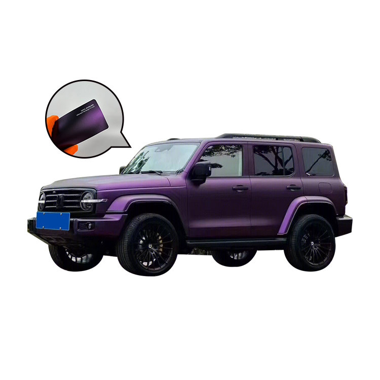 Matte Diamond Purple Blue Car Interior Vinyl Wrap Racing Car Sticker Car Full Body Decals