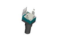 L'axe isolé rotatoire d'unité simple du potentiomètre RV97P2N0 a scellé