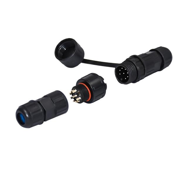 Electric Plug Waterproof 2 3 4 5 6 Pin M16 Cable Connector For LED Lighting Outdoor