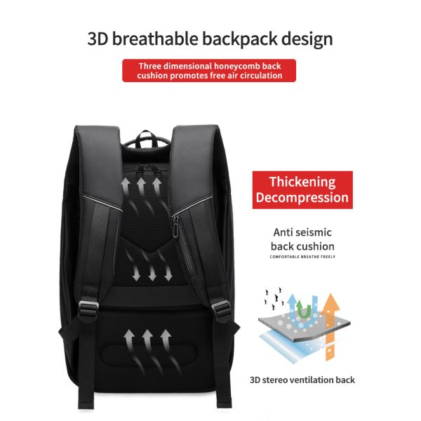 High quality products men's waterproof 17 inch Laptop Backpack Travel Business Backpack