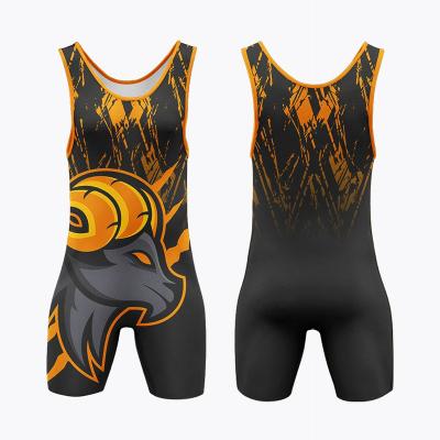 Polyester Team Wrestling Singlet Shorts Breathable Practical