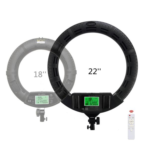 55cm luz de fluência viva do anel de 22 polegadas para a luz de controle remoto 100w do anel da fotografia do influencer