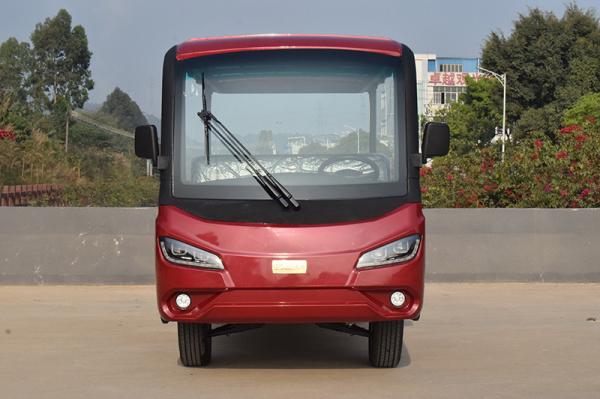 Red Electric Sightseeing Cart For 14 Passengers CE Certificate / Mini Golf Buggy