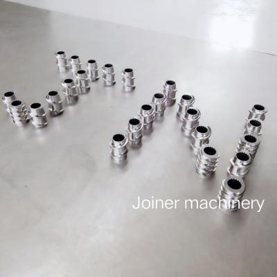 30 Screw Element Pellet Machine Parts Silver Color Double Screw Design