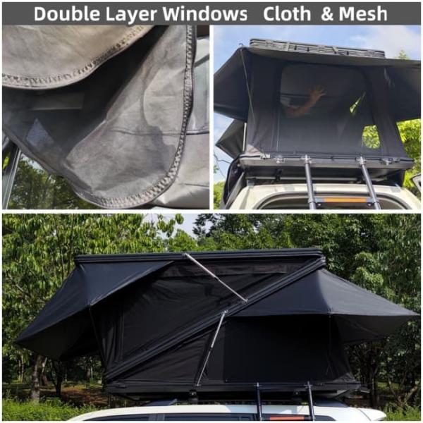Aluminum Hard Shell Z Rooftop Tent For Outdoor Camping Free Ladder