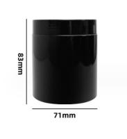 Venda a quente 30 ml 50 ml 100 ml 120 ml 150 ml frascos de plástico Matte Black Forest com tampa
