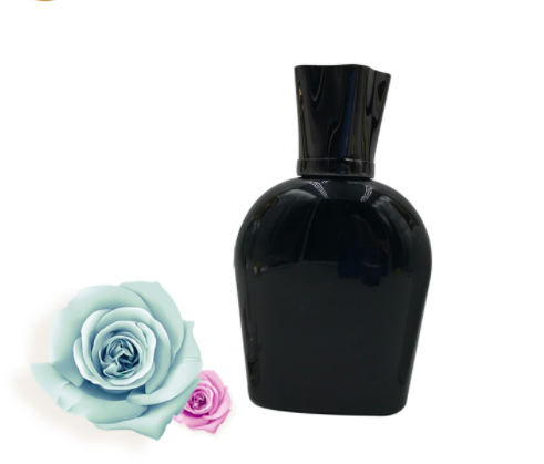 Розовые квадратные стеклянные флаконы духов 100ml с полным вокруг поверхности печати