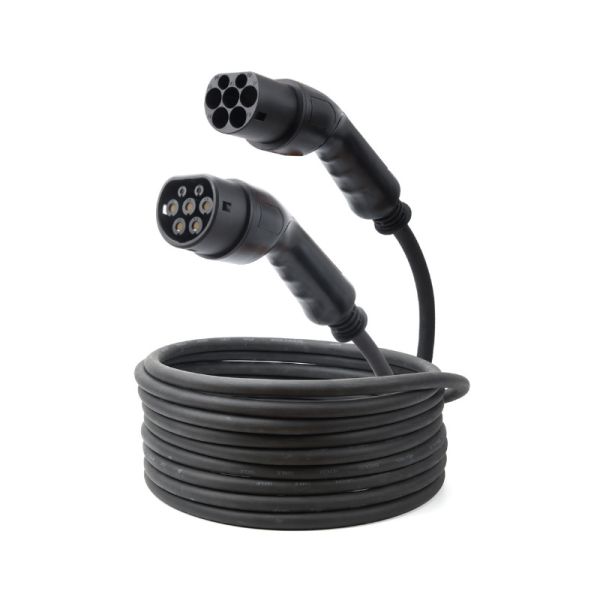 3 Phase 32A Portable Electric Car Charger Cable Extension Cable Dual Head for Type 2 Convenient and Portable at Workerbee