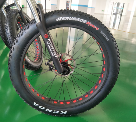 Max Speed 30-50Km/h Customised Carbon Fibre Long Range 26*4 Fat Tyre Mountain E-Bike