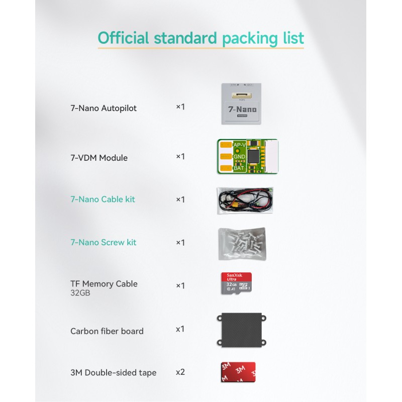Wholesale Price Original  CUAV 7 Nano H7 Controller Pixhawk Ardupilot PX4 for FPV Airplane Fixedwing Multirotor VTOL Module