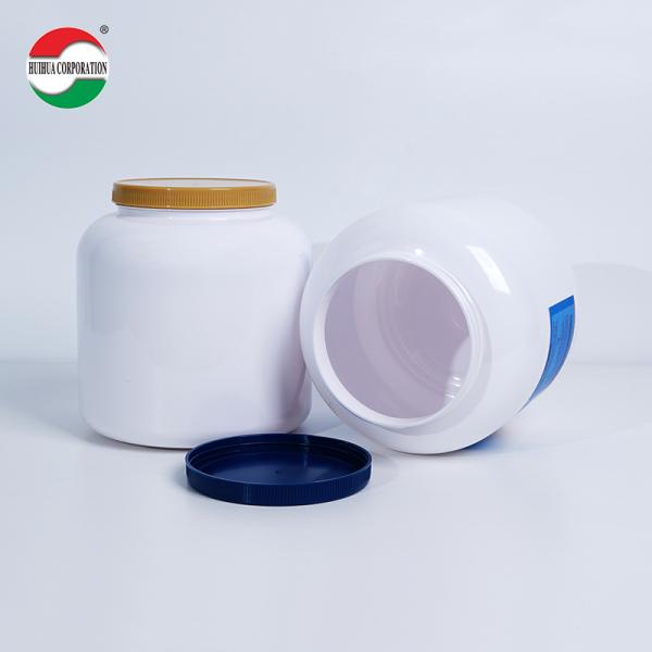 Wholesale 4000ml High Volume PET Plastic Jar Container with Screw Cap for Health Supplements and Milk Powder