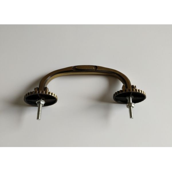 Antique Brass zamak H027 Metal Coffin handles size 19x7.5cm Screw Distance 14cm
