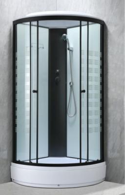 Modern Shower Pods Cabins With Printing Glass And Black Frame