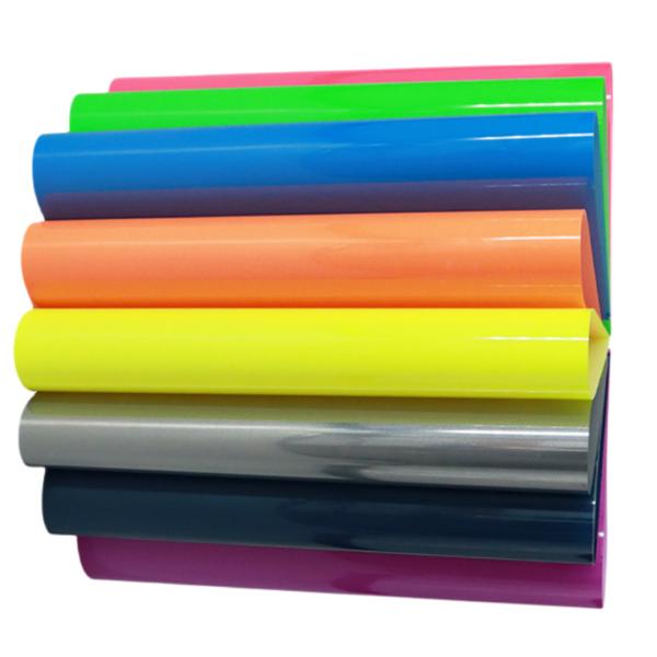 Película de transferência de PET lavável de tecido de transferência de calor de várias cores Película de vinil