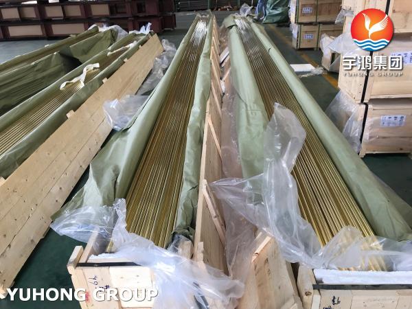 Seamless Admiralty Brass Tube ASTM B111 C44300 Used In Condenser And Heat Exchanger