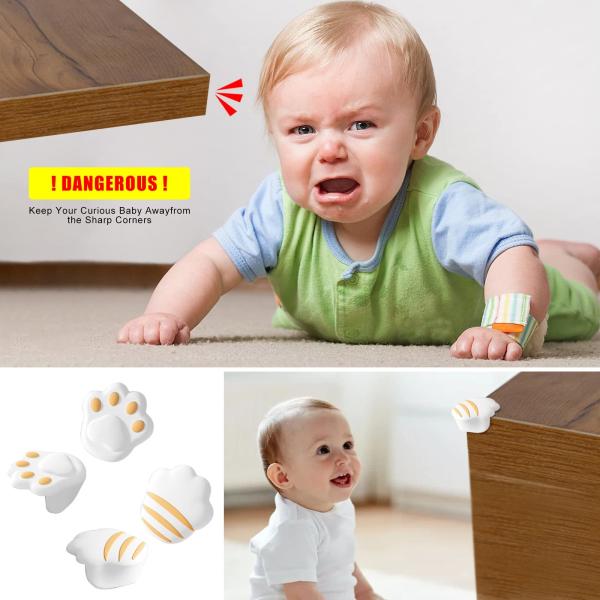 Protector de esquina de mesa de silicone para proteção de bebês Protectores de esquina de móveis Proteção de borda de segurança para pára-choques