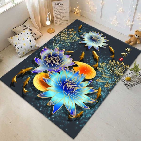Fishes Sea World Bedroom Floor Carpets Area Rugs For Living Room 8x10