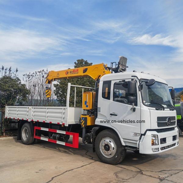 Dongfeng 8 Tonne Telescopic Boom Truck Crane 180KW 245HP Hydraulic Mobile Crane Truck Mounted