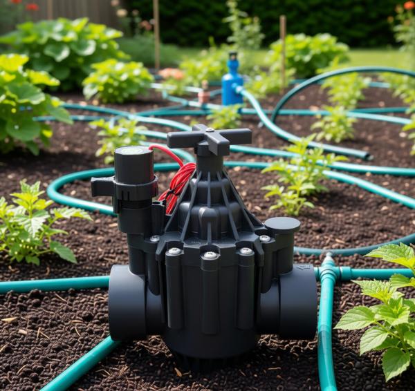 1.5to4Nylon Reinforced Solenoid Valve,High Performance In-line Hydraulic Diaphragm Valve for Smart Farm&Commercial Irrigation