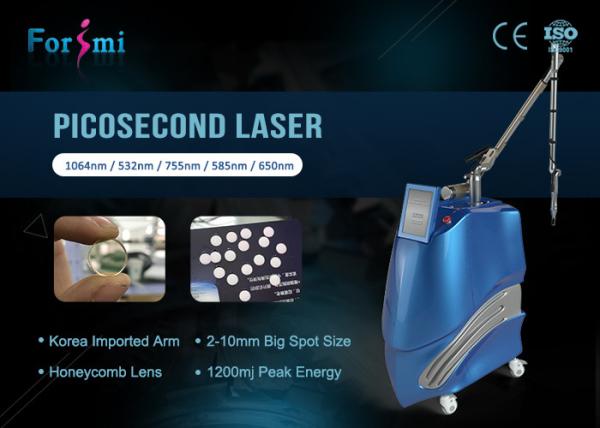 Forimi CE approved 2500W korea 755nm laser tattoo removal pico second q switched nd yag laser