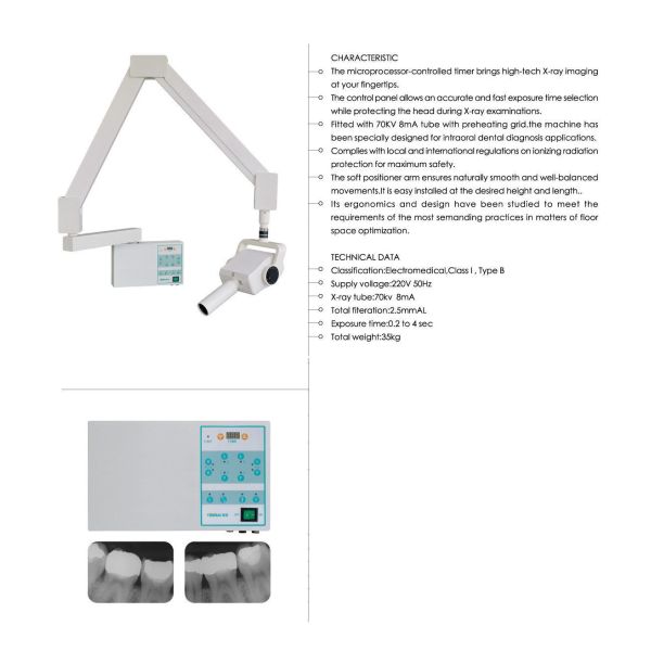 Medical High-efficiency Wall mounted Type dental Digital X-Ray Unit