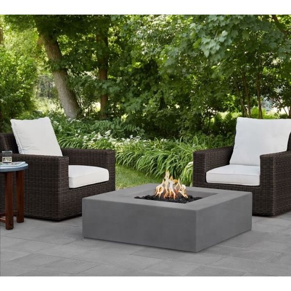 Modern Concrete Propane Outdoor Natural Gas Firepit For All Season