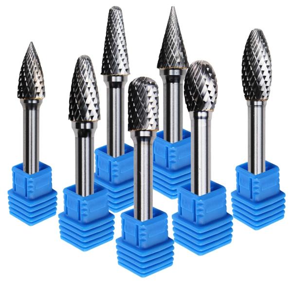 Double Cut Tungsten Carbide Rotary Burr 6mm Shank 78mm Length
