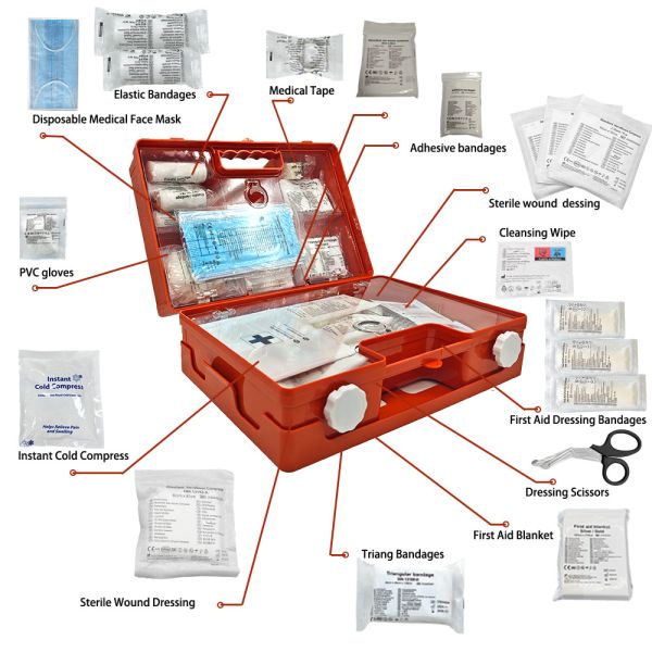 33.5cm Training First Aid Box Red Orange Tactical First Aid Kit Class I