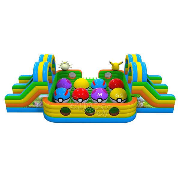 14*7.9*4m  Inflatable Sports Games Happy Pokemon Leaps N Bounds