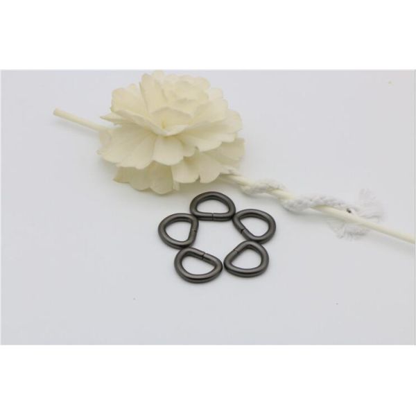 2018 Fashion 1/2 inch small wire iron d ring,gunmetal color bag D ring accessories