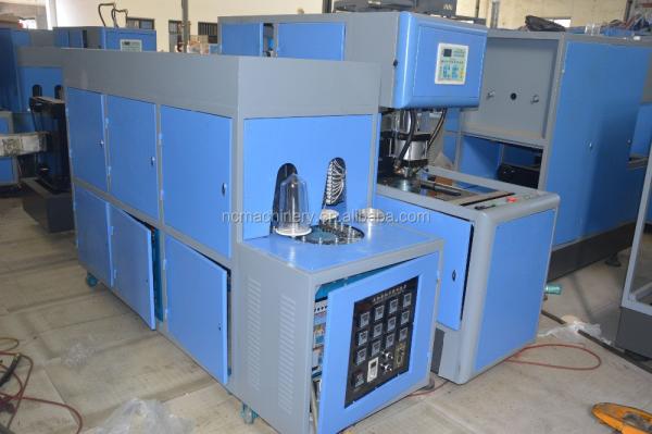 Máquina semi-automática de soprar garrafas de água de 5 litros Máquina de fazer garrafas para animais de estimação de 20 litros