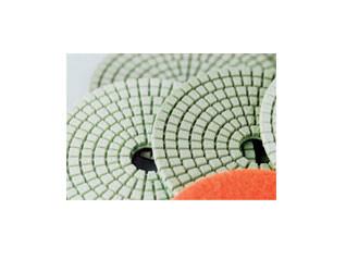 White Pane Wet Diamond Polishing Pads Chemical Stability For Marble / Quartz
