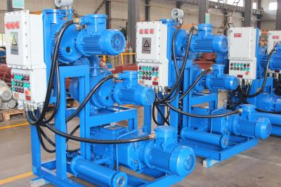 Blue Professional Vacuum Pump Set With Roots And Dry Screw Vacuum Pump