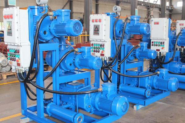 Blue Professional Vacuum Pump Set With Roots And Dry Screw Vacuum Pump