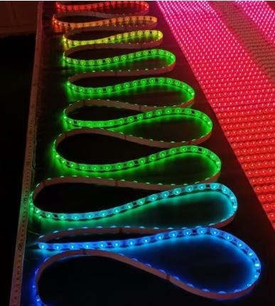 Smart Flexible RGB LED Strip Lights WS2811 Direccionable individual con control de la aplicación 12V/24V Iluminación para la decoración del hogar