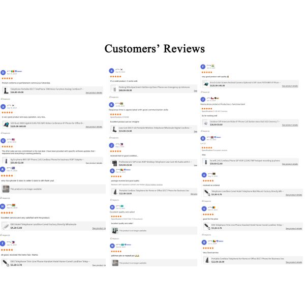 Home Office Dot Matrix Screen WiFi 2G GSM High Quality Voice Lock Card Spanish Portuguese Cordless Telephone