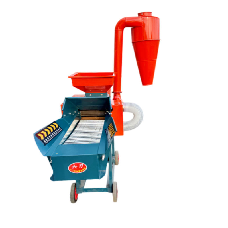 Carbon Steel Chaff Cutter With Grinder Straw Crusher Powerful Grain Pulverizing Machine