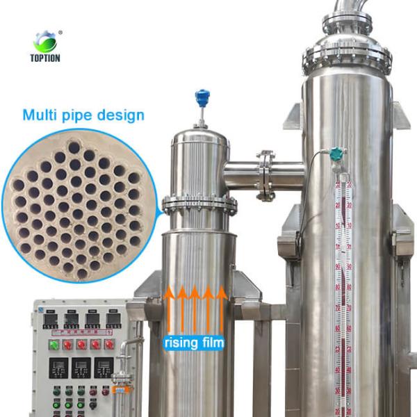 CIP Rising Film Evaporator Toption China Stainless Steel Evaporator