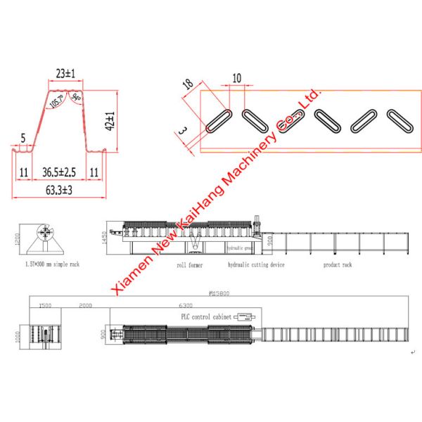 65mm Shaft Light Gauge G550 PPGL Batten Machine