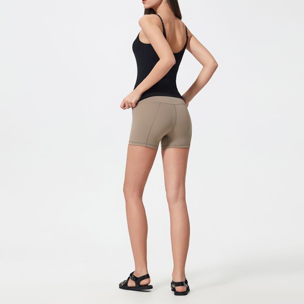 Buttery Soft Fabric High Waisted Workout Shorts Seamless 4 Way Stretch Form Fitting