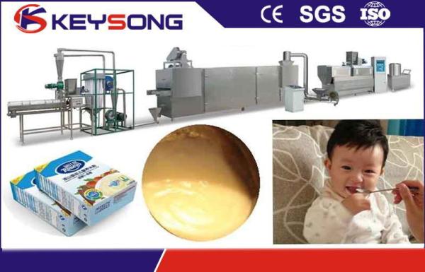 380v 90kw Breakfast Cereal Making Machine , Rice Powder Making Machine Energy Saving
