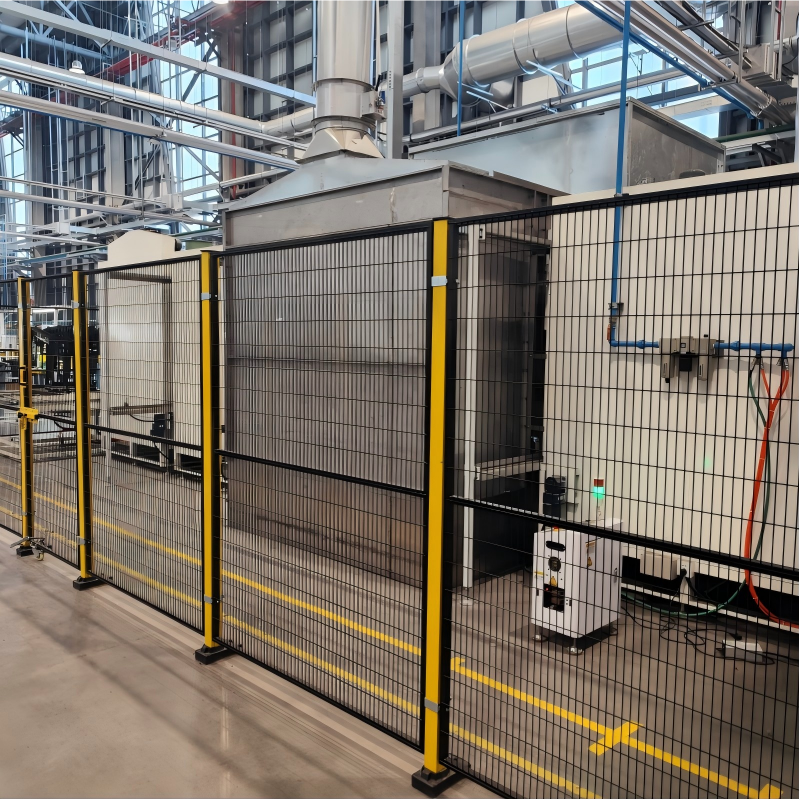 High-End Industrial Stainless Steel Safety Guarding Robot Fence High Quality Easy Install Workshop Steel Mesh Fence