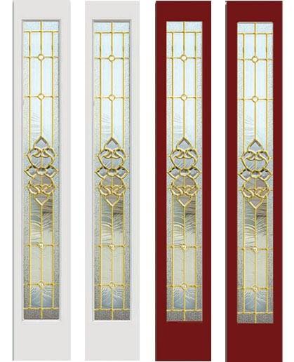 inlaid glass for Exterior door