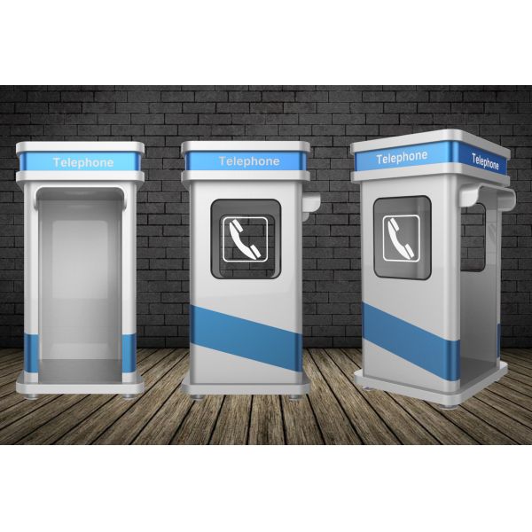 Atenuação à prova de som do ruído da cabine de telefone 25dB do quiosque sadio da prova sem porta