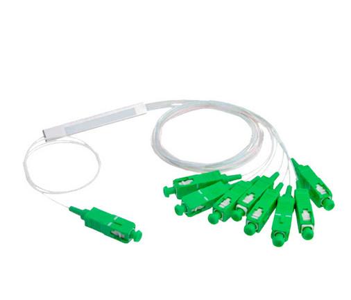 8 Channels Fiber Optic PLC Splitter Cable 1x8 Steel Tube Sc Apc Gpon Connector