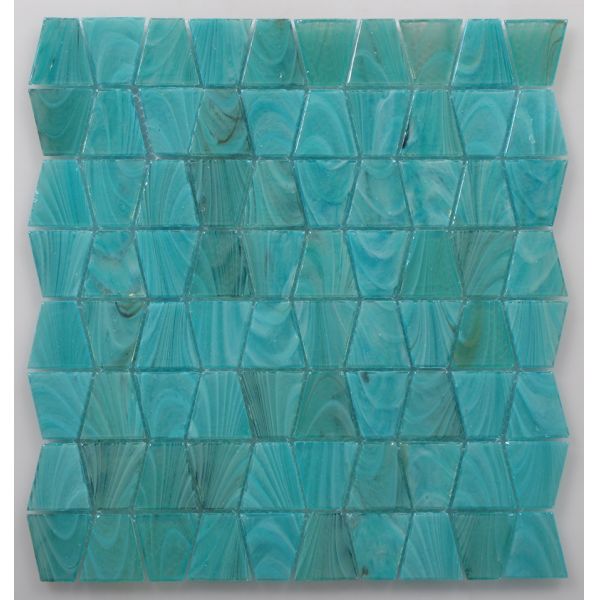 Rose Latest Iridescent Series Glass Mosaic with Trapezoid shape