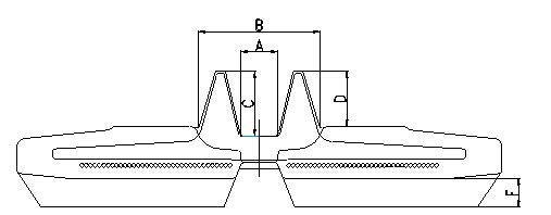 Обычный тип следы Думпер резиновые для КОМАТСУ КД110Р 800 кс 150 кс 66